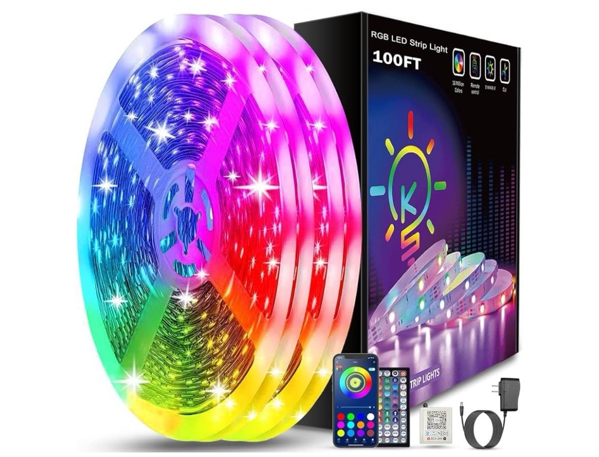 100Ft LED Strip Lights, Smart Light with App Remote Control, RGB LED Lights gallery