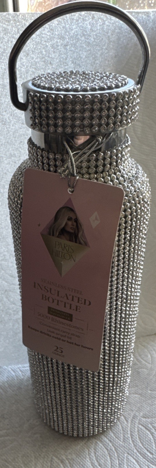 Paris Hilton Rhinestone Stainless Steel Insulated Bottle Over 5000 Stones New gallery