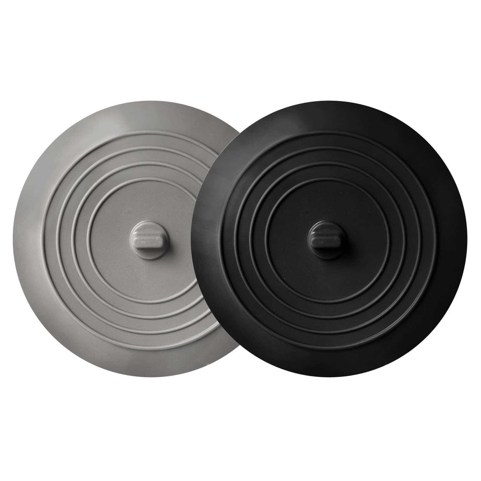 2 Pack Black And Gray 6 Kitchen Sink And Bathtub Stoppers Set For Standard Kitc gallery