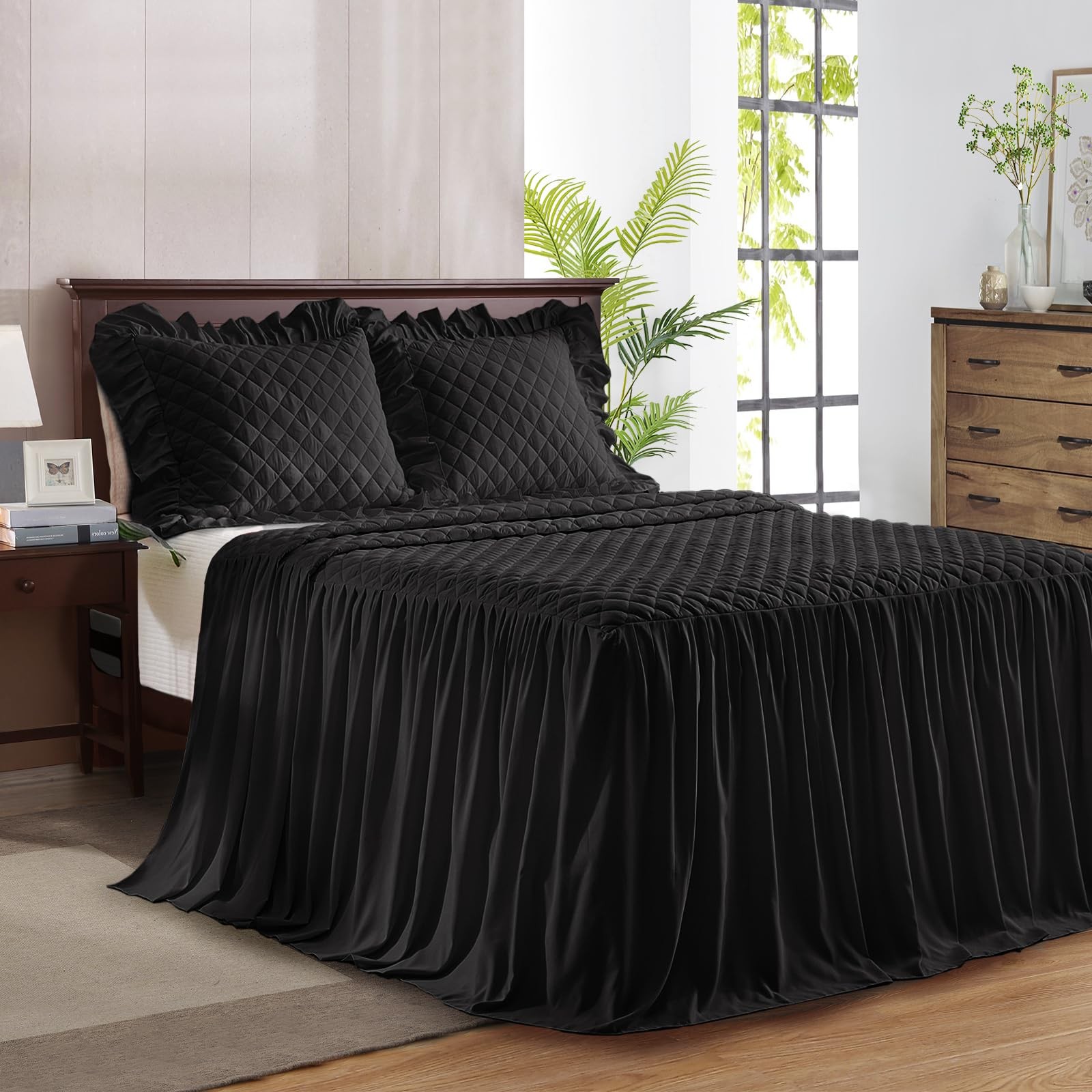 Uozzi Bedding Ruffle Skirt Bedspread Set - 30 - Ruffled Summer gallery