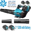 Seesii 40V Leaf Blower Cordless 680CFM/210MPH 2*5200mAh Battery Electric Blower gallery