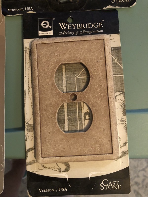 Weybridge - Cast Stone Lot - Switchplates Etc- READ IN FULL gallery