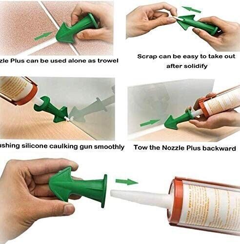 Silicone Caulk Applicator Tool Set, 3 Nozzles for Perfect Sealing and Finishing gallery