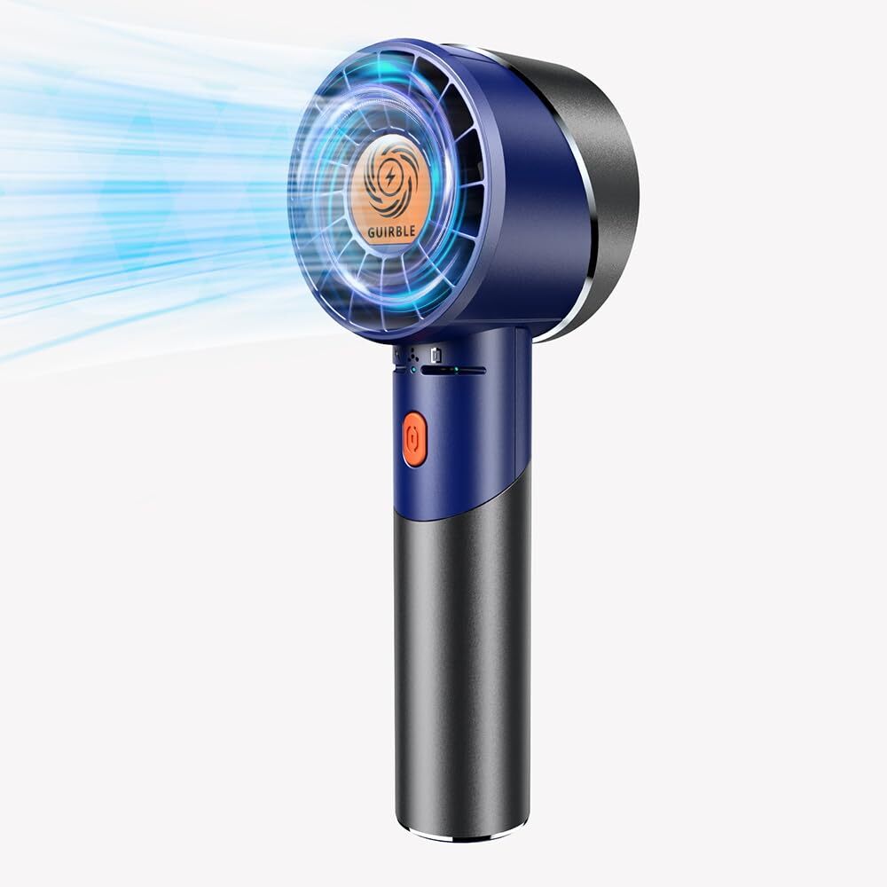 Handheld FanPortable Turbo FanPowerful Personal Fan7000rpm High-Speed MotorBa... gallery