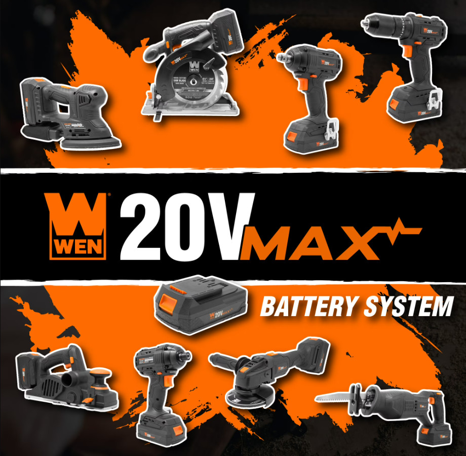 WEN 20V Max Lithium-Ion 5.0 Ah Rechargeable Replacement Battery gallery