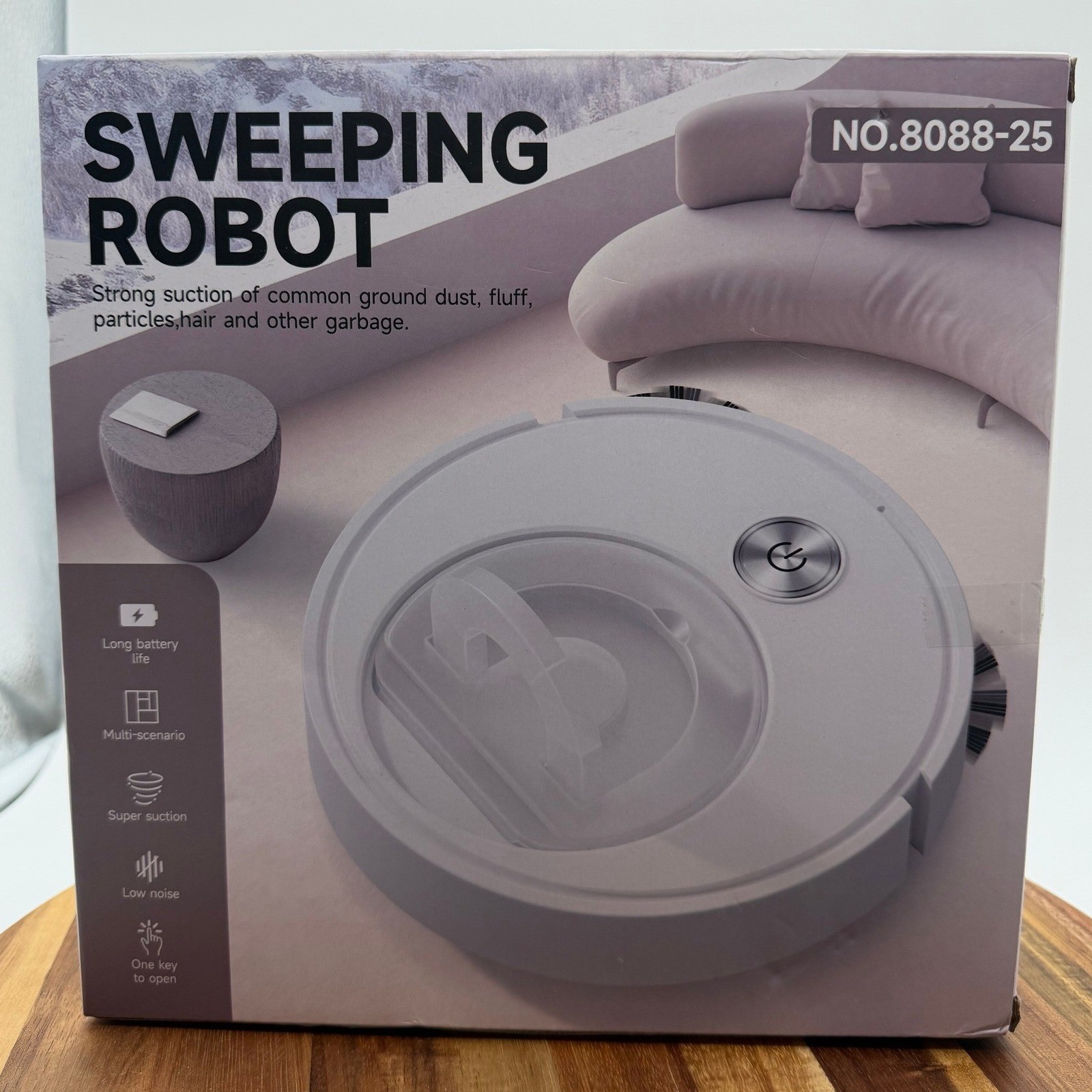 Sweeping Robot NO.8088-25 Smart Vacuum Cleaner White Low Noise 1200mAh Battery gallery