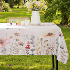 Summe Tablecloths for Rectangle Tables, 52X70 Inches, Wrinkle Free Machine Wash