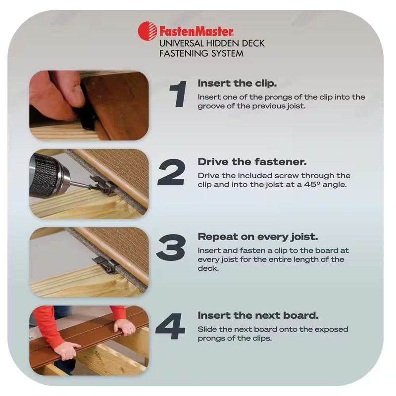 Universal Hidden Deck Fastening System – Stainless Steel Hidden Deck Screws and gallery