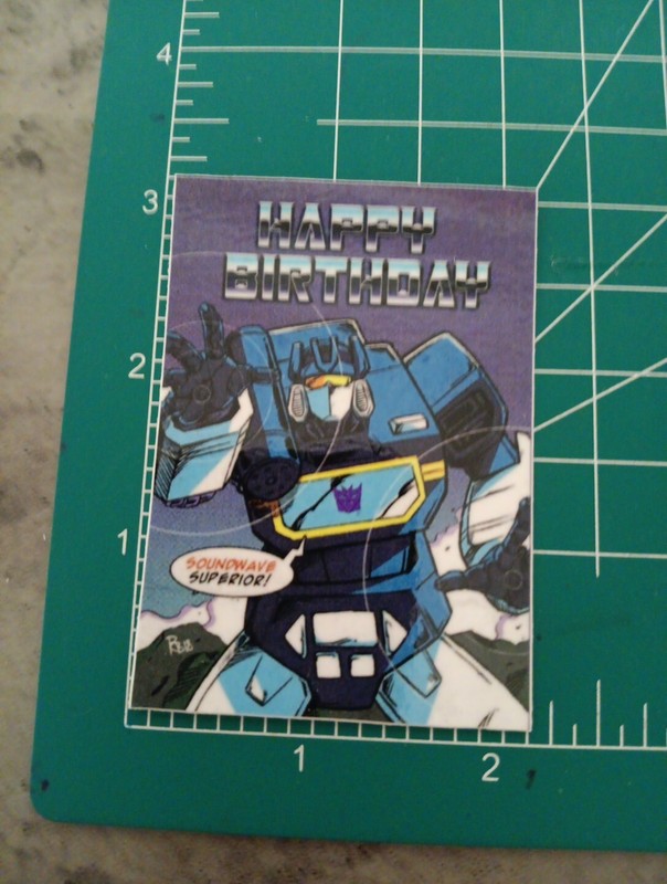 TRANSFORMERS STICKER X SOUNDWAVE X VINYL HIGH GLOSS RECTANGLE STICKER X 3X2 INCH gallery