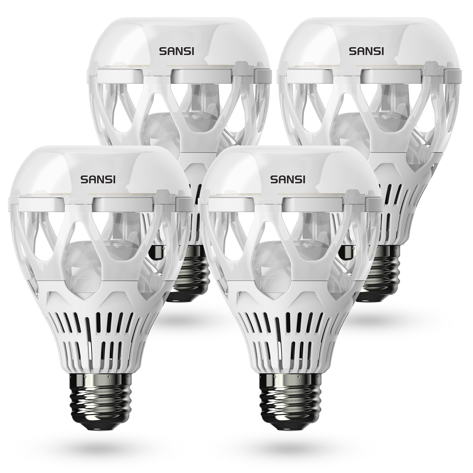 4-Pack LED Light Bulbs 5000K A21 3000LM 22W 200W Equiv. E26 Light Bulbs SANSI gallery
