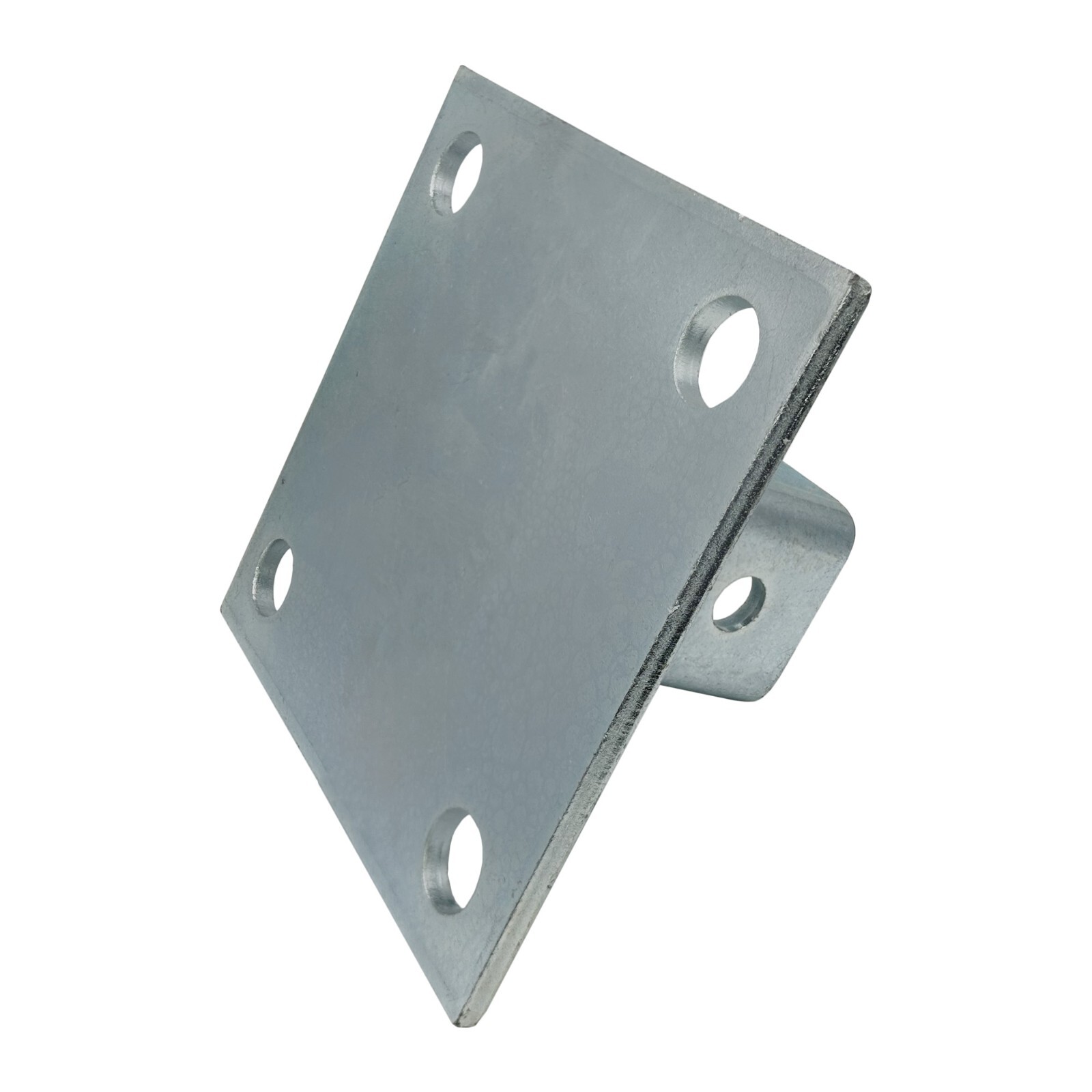 4 Hole Post Base, 6" Square for 1-5/8" Strut Channel, Side Orientation gallery