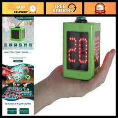 Countdown Timer for Poker, Casino & Chess Tournaments – 20/30 Sec, Customizable,