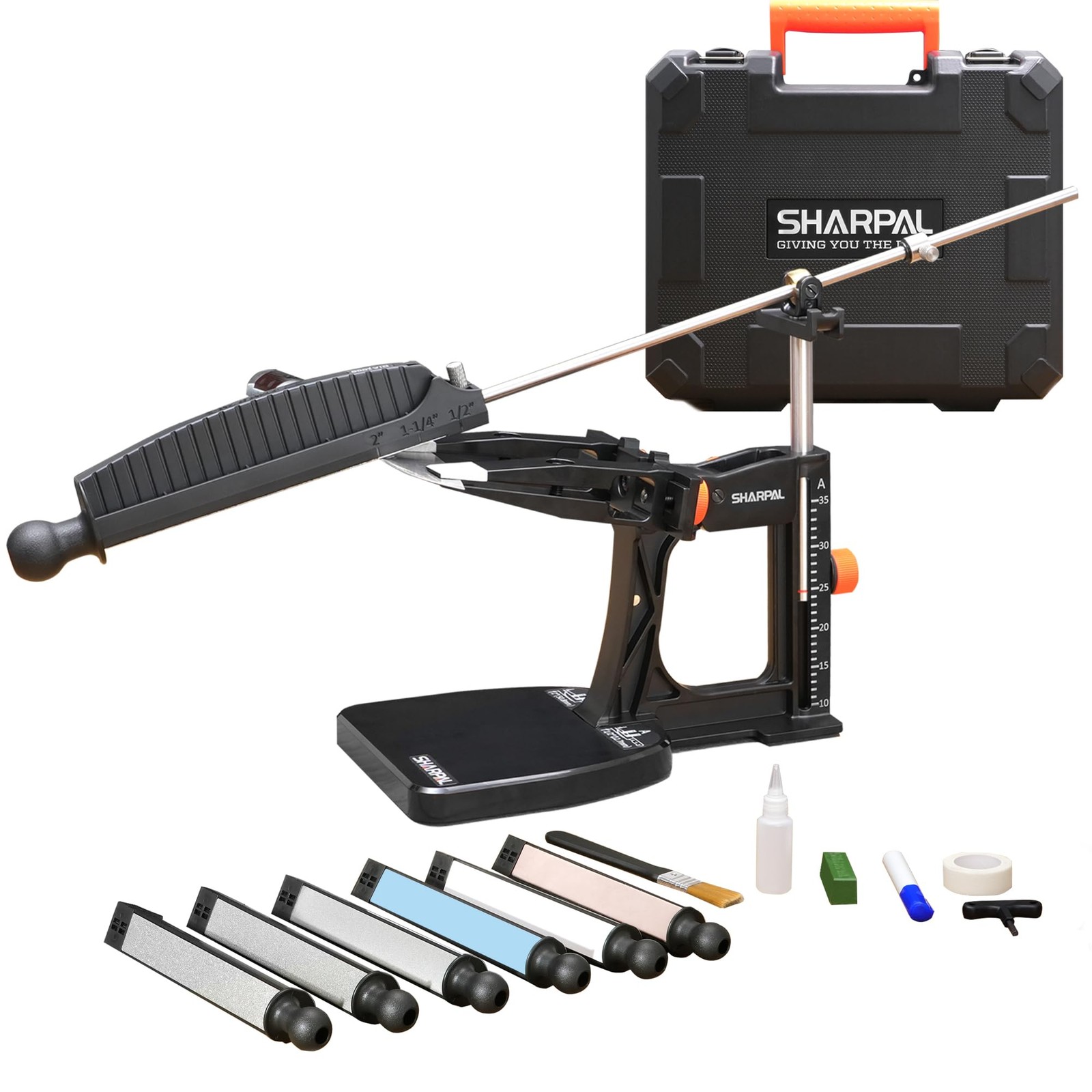 SHARPAL 202H Precision Knife Sharpening System–Adjustable Angle 10–35° gallery