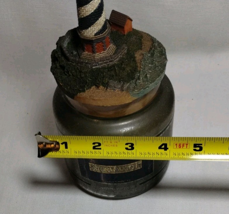 YANKEE CANDLE STORM WATCH LIGHTHOUSE TEENY TOPPER VINTAGE 2000 YR, RETIRED NOW gallery