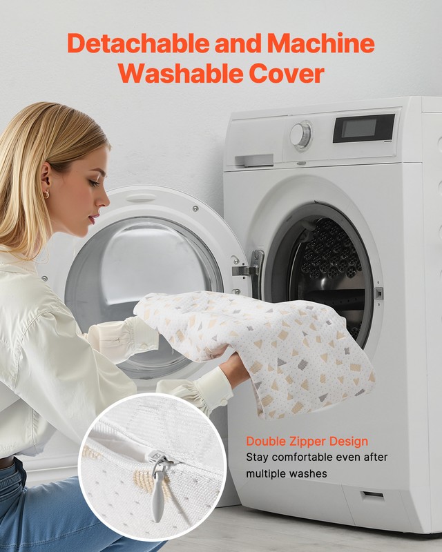 VEVOR Pregnancy Pillow Adjustable Maternity Pillow for Soft Breathable gallery