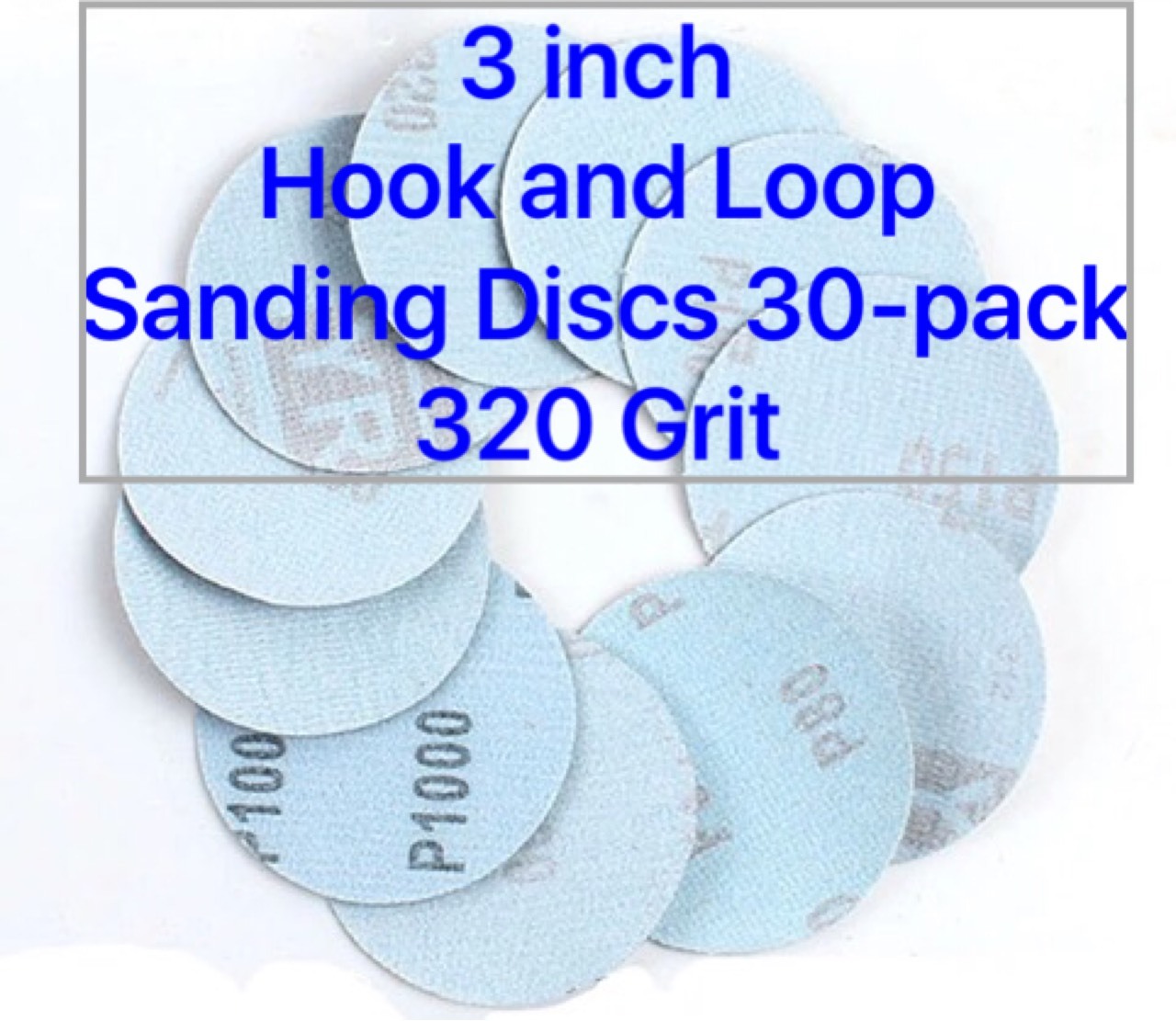 3 inch Hook and Loop Sanding Discs 30/pk 320 Grit gallery