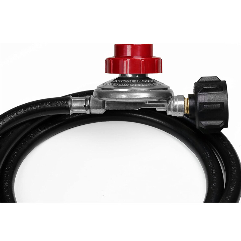 Adjustable Propane Gas Regulator Hose BBQ Grill Burner Tank with 4ft Hose 20PSIG gallery