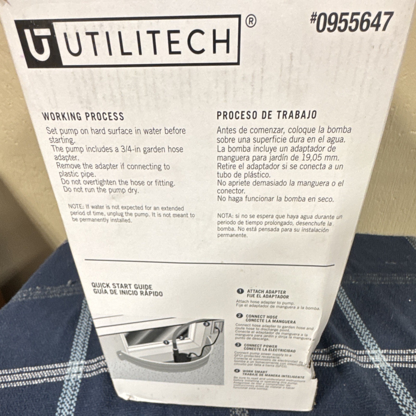 Utilitech Submersible Utility Pump 1/3 HP 30 GPM 115V Thermally Protected gallery