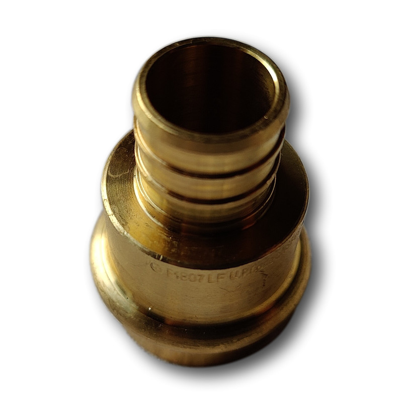 5 Pcs 3/4" Press x 3/4" Pex Coupling, Replace for 3/4" Press Fit coupling, Brass gallery