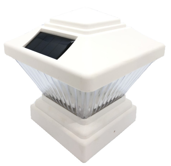 2-Pack Black / White / Copper / Silver 4" x 4" Solar Post Deck Cap LED Light gallery