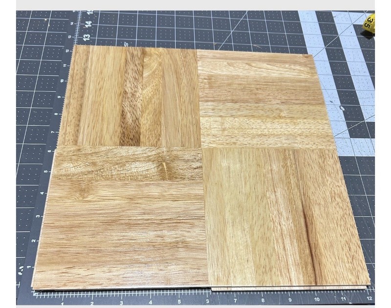Solid Parquet Hardwood Tile Flooring (10 Tiles/Package) Traffic Master NEW! gallery