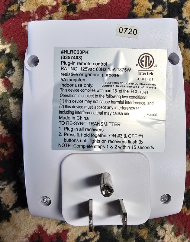 Intertek Wireless Remote Control Outlets (3) one remote working tested gallery