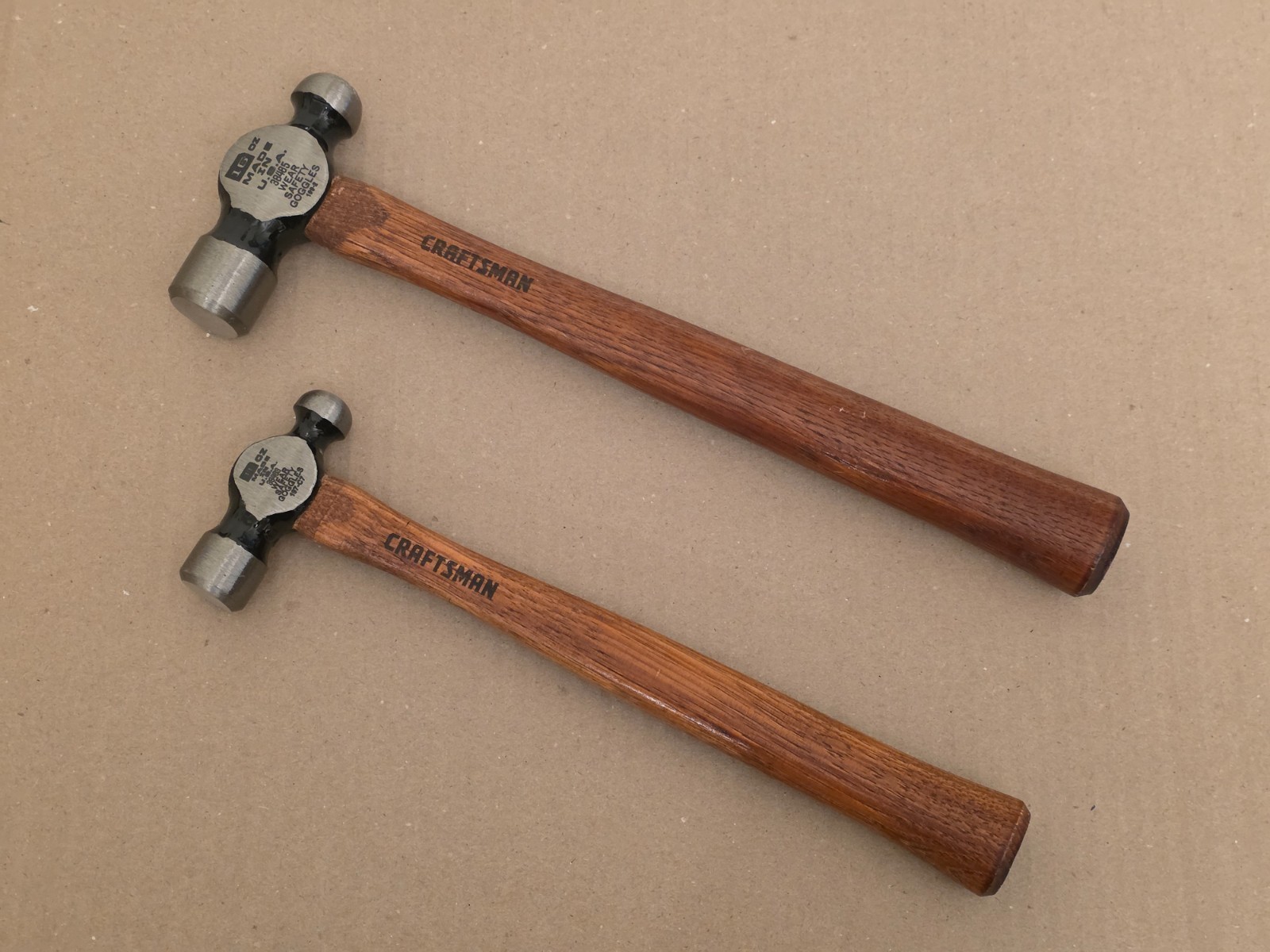 RARE BRAND NEW Craftsman hammer set: 8oz & 16oz, 38469 & 38485, made in USA gallery