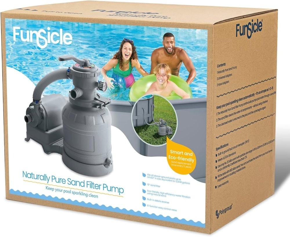 Funsicle 10” Sand Filter Pump for Above Ground Pools gallery
