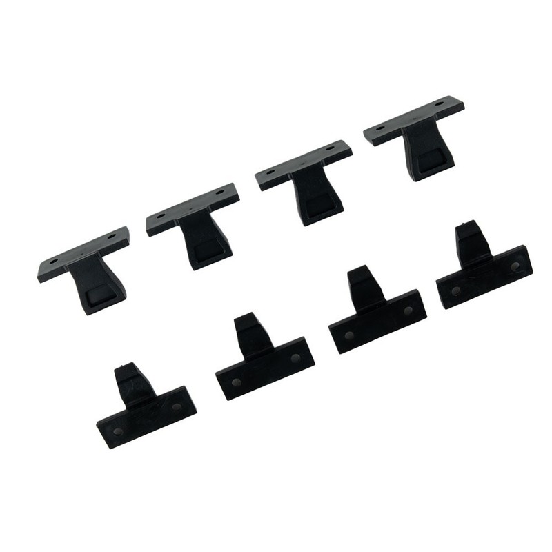 4 X Push In Fittings Press Fit Panel Clips Kitchen Plinth Fasteners ABS Plastic gallery