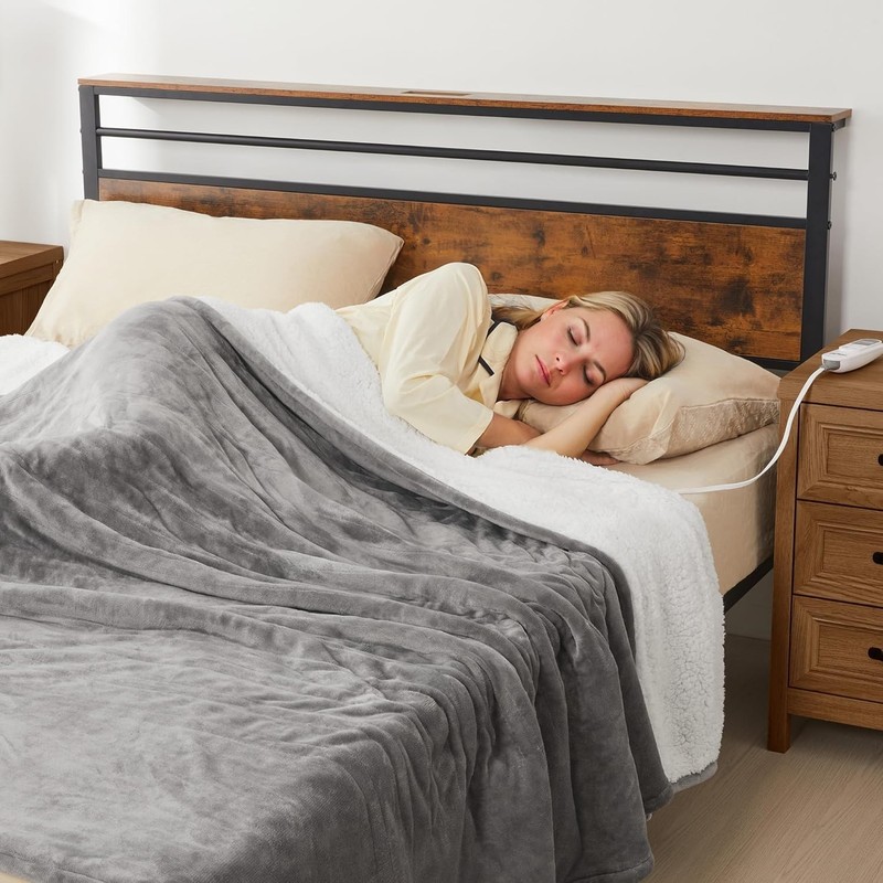 Heated Blanket Queen Size, Electric Throw Dual Control, 5 Years Warranty, 10 gallery