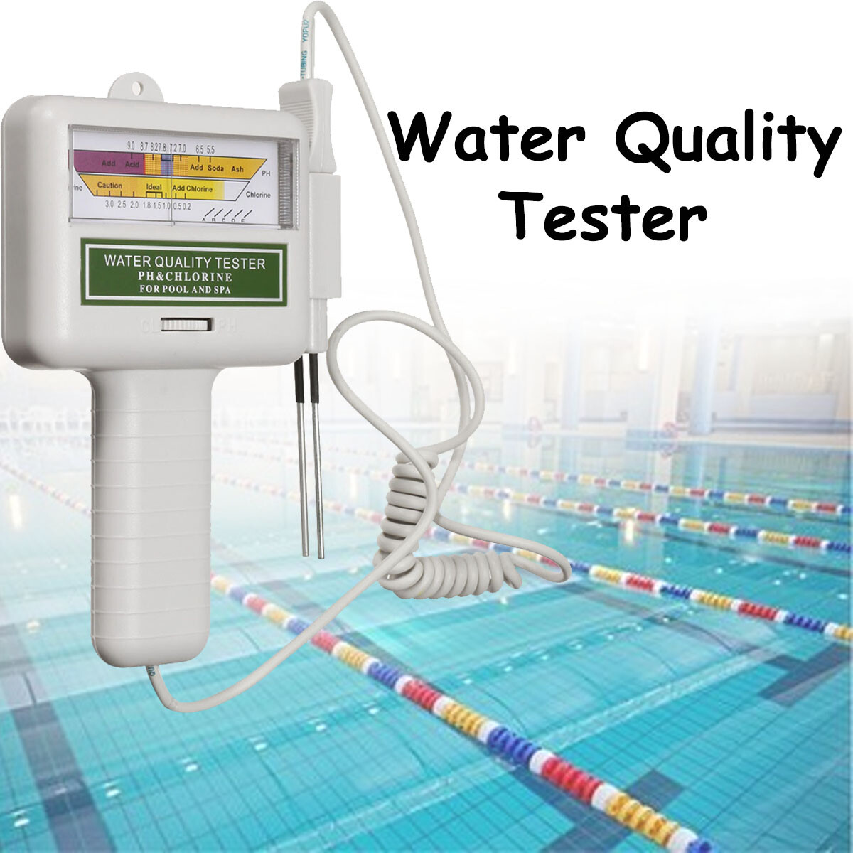 Chlorine PH / CL2 Water Quality Tester Level Meter For Swimming Pool Spa Hot Tub gallery