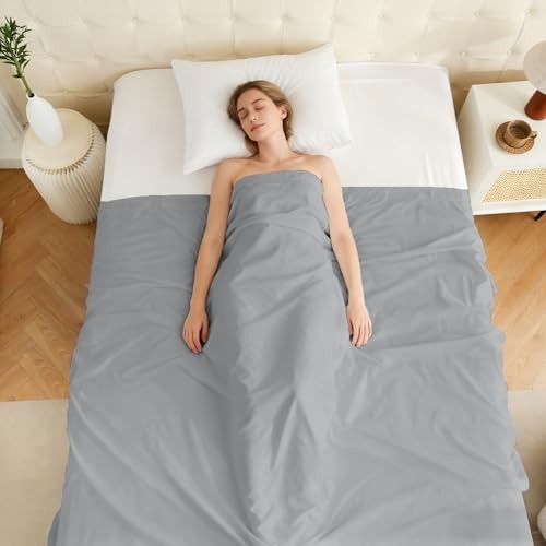 Flat Sheet Only Pack Top Bed Sheets, Soft Breathable Brushed King 1 Light Gray gallery