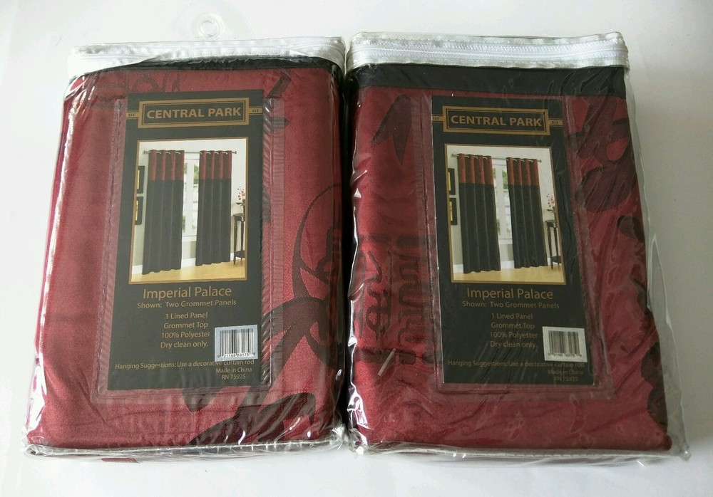 Imperial Palace Two Window Panels *50" X 84" LINED PANEL* "NEW"