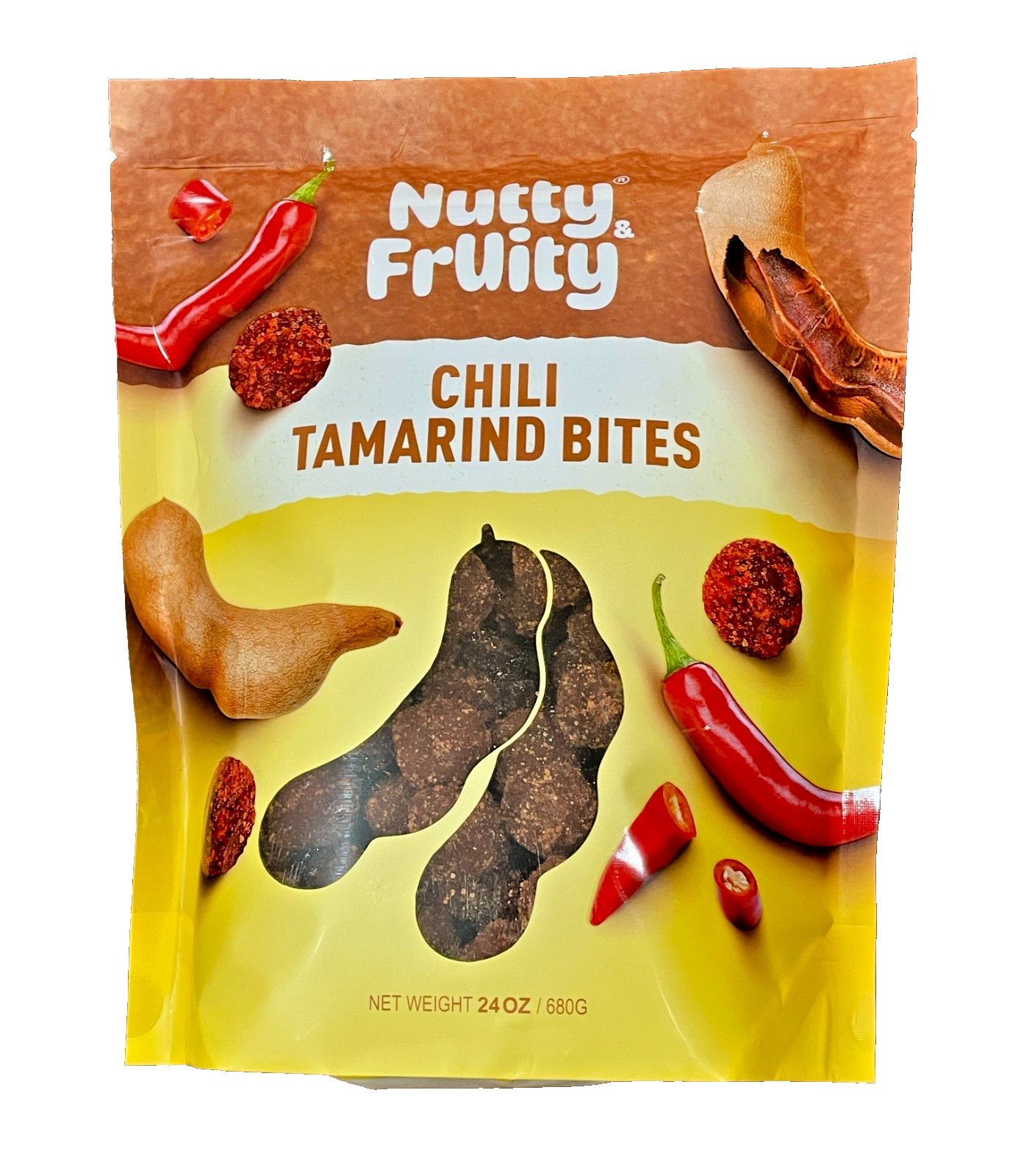 2-PACK Nutty and Fruity Chili Tamarind Bites, 24 Ounce - REAL FRUIT - NEW LOT gallery