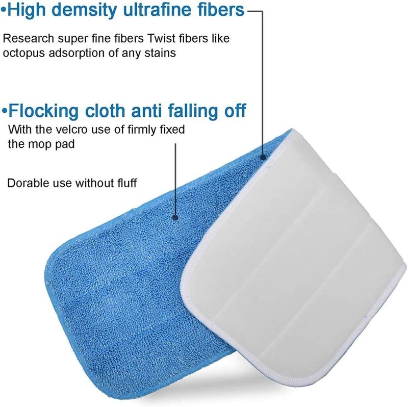 Microfiber Replacement Mop Pad, 18" x 6" Wet & Dry Home & Commercial Caning R... gallery