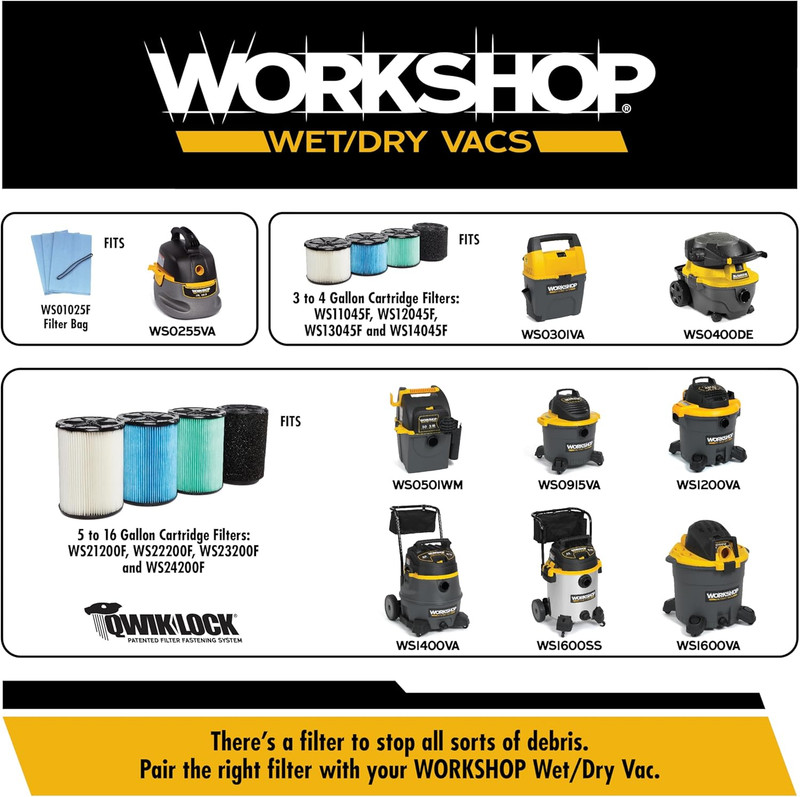 Shop Vacuum Accessories WS12501A Dusting Brush Attachment for Wet Dry Vacuum Cle gallery