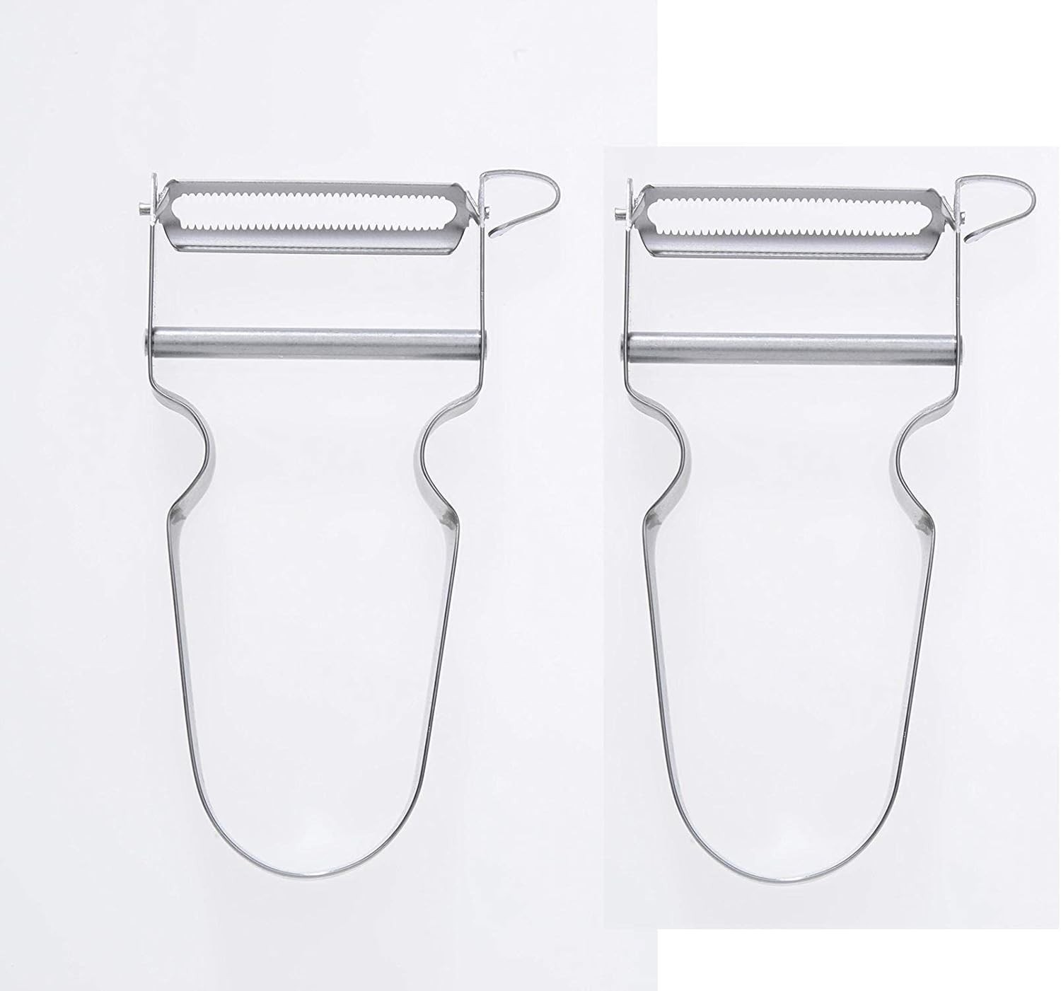 "OTHER 2 Pack-Swiss Star Vegetable Peeler, Carbon Steel Blade and Stainless Hand gallery