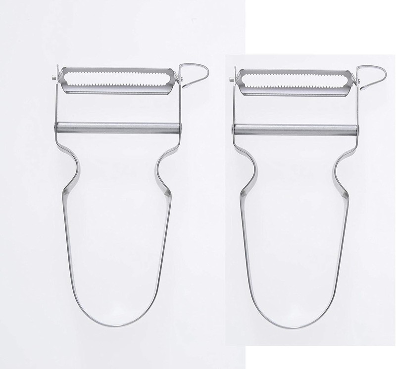 "OTHER 2 Pack-Swiss Star Vegetable Peeler, Carbon Steel Blade and Stainless Hand gallery
