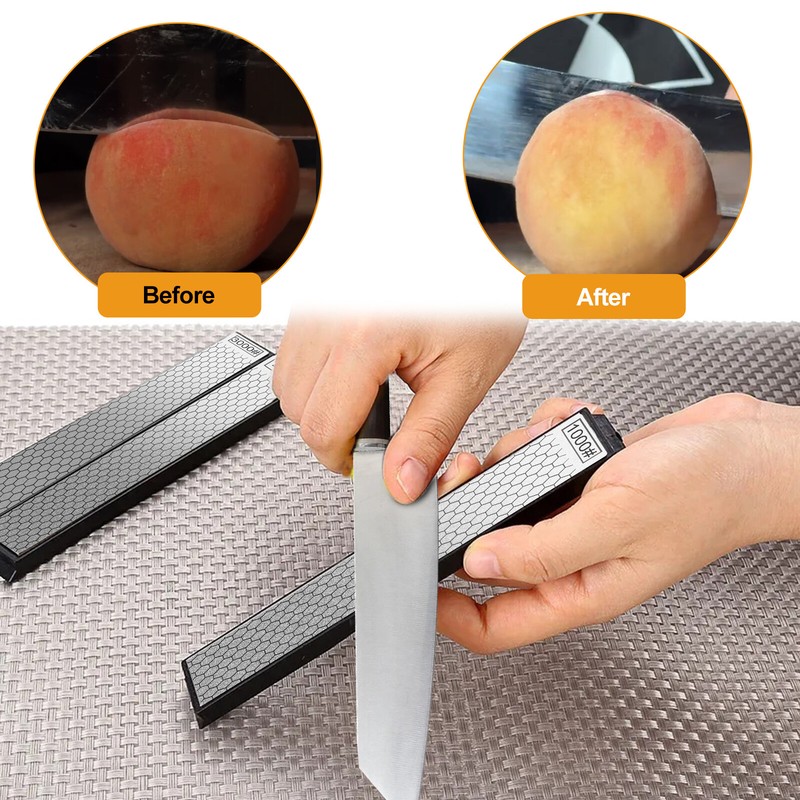4PCS Diamond Sharpening Stone Set 400 600 1000 3000Grit Knife Chisel Sharpener gallery
