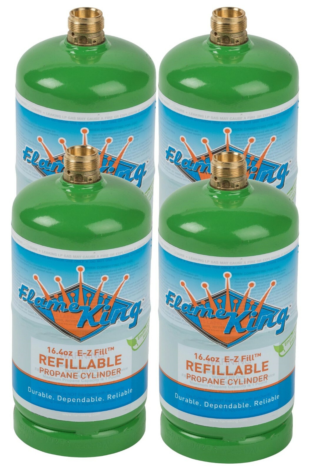 4-Pack 1lb Refillable Camping Propane Tank Cylinder 16.4 oz Bottle Ships Empty gallery