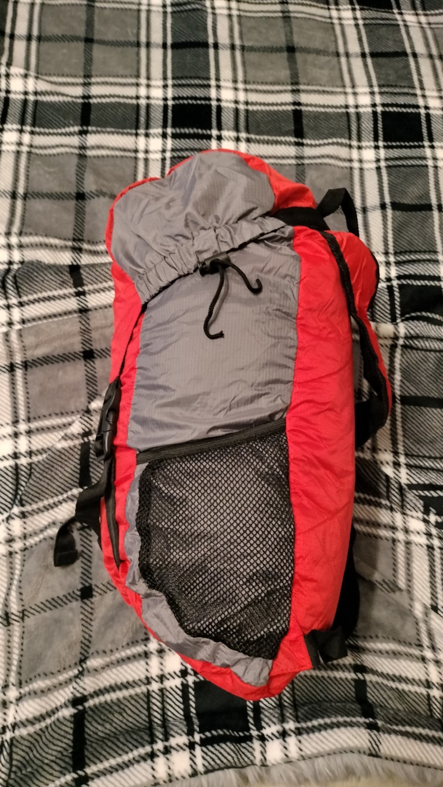 Aldi Packable Backpack Red Foldable Hiking Bag Foldable 3