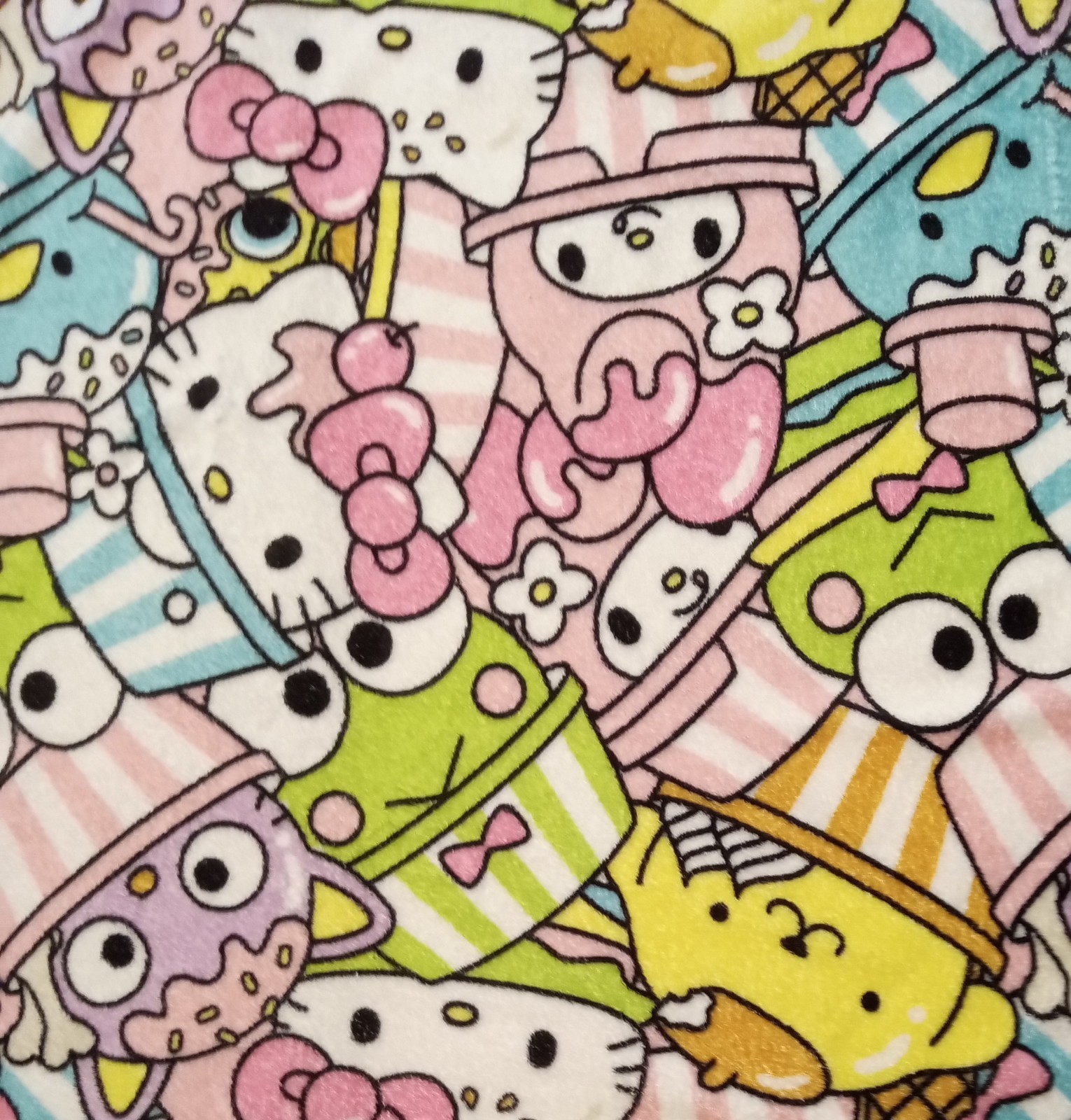 Hello Kitty & Friends Lap Blanket. 49"x41". Great Condition gallery