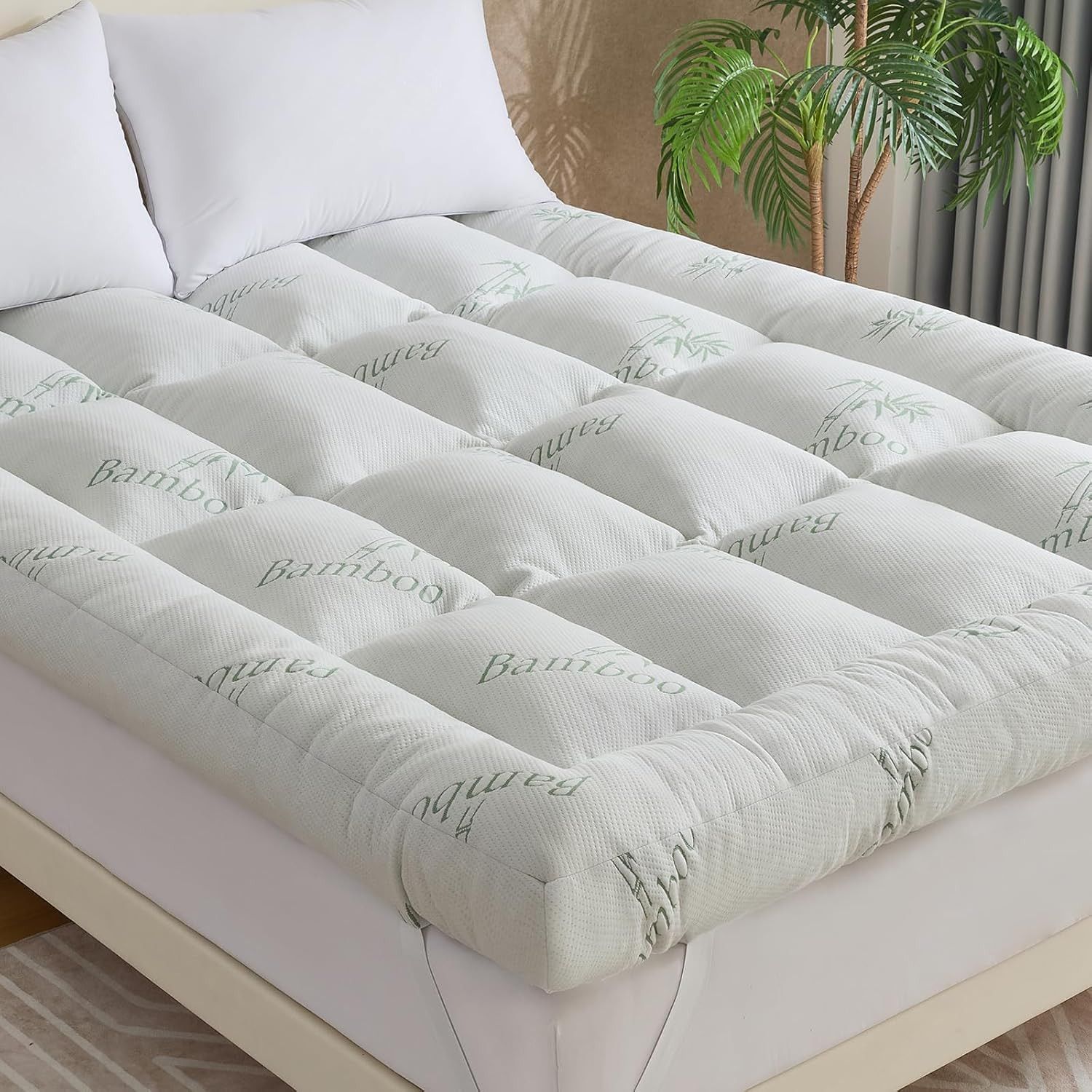 5 Inch Memory Foam Mattress Topper Full Size for Back Pain, Cooling Breathable B gallery
