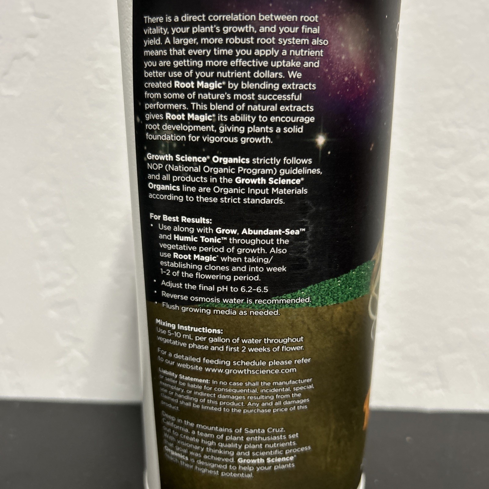 Growth Science Organic Root Magic 1 Quart 1QT Nutrient Plant 0-0-4 NEW gallery