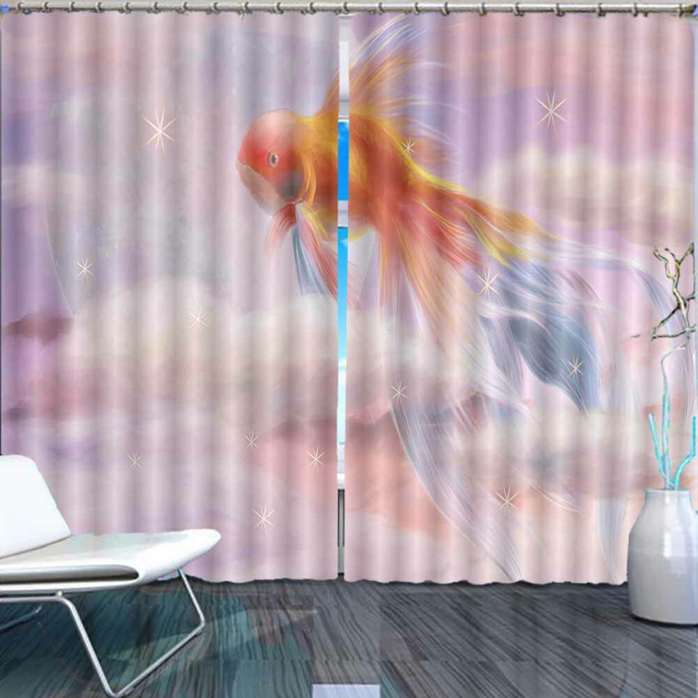 Red Beautiful Carps 3D Curtain Blockout Photo Printing Curtains Drape Fabric gallery