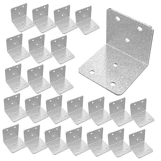40 Pcs Metal Corner Braces, 2x2in L Brackets for Wood, 90 Degree Heavy 2*2in gallery
