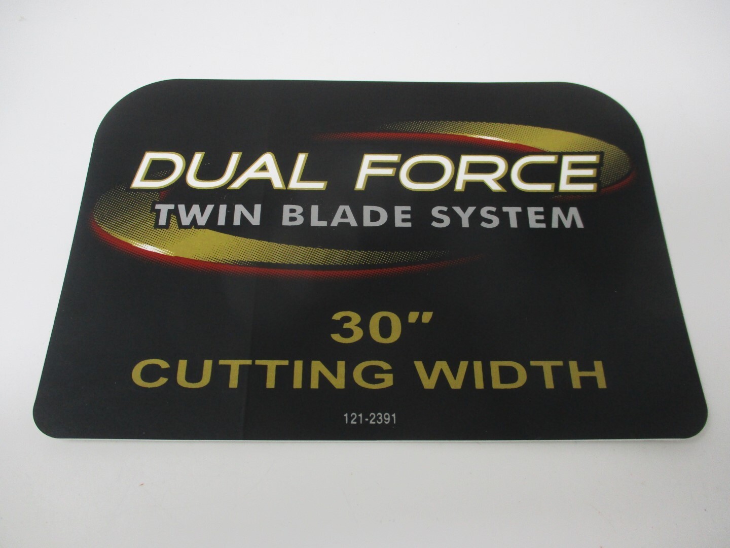 Genuine Toro Decal 121-2391 Dual Force V-Belt Guard TimeMaster Lawn Mower gallery