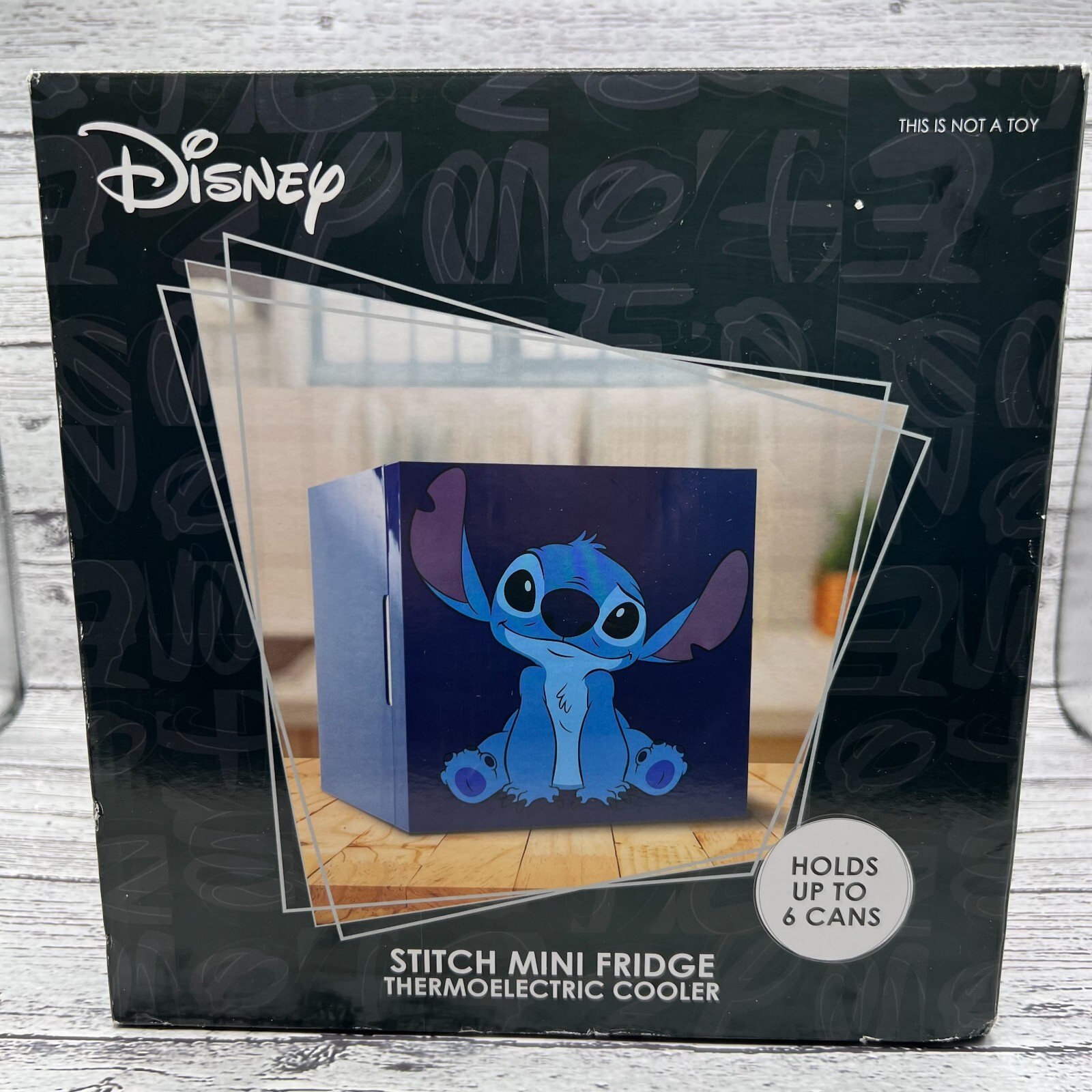 Disney Stitch Mini Fridge Thermoelectric Cooler - Holds Up To 6 Cans gallery