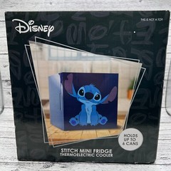 Disney Stitch Mini Fridge Thermoelectric Cooler – Holds Up To 6 Cans