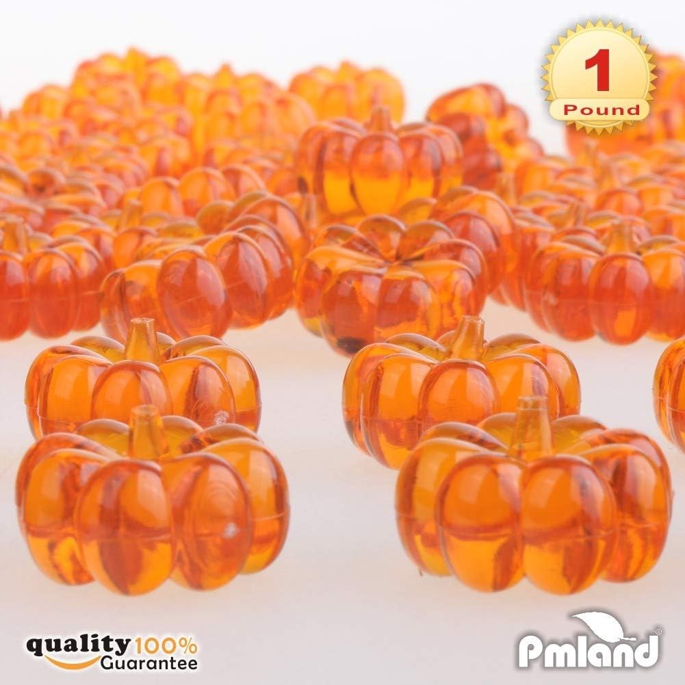 PMLAND Autumn Acrylic Mini Pumpkin 105 Count (Pack of 1), gallery